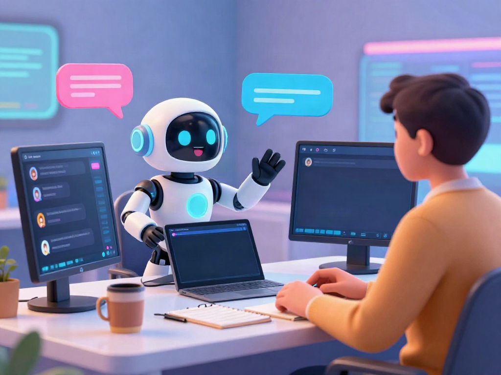 Engaging spicy chat ai interaction between user and playful chatbot character.